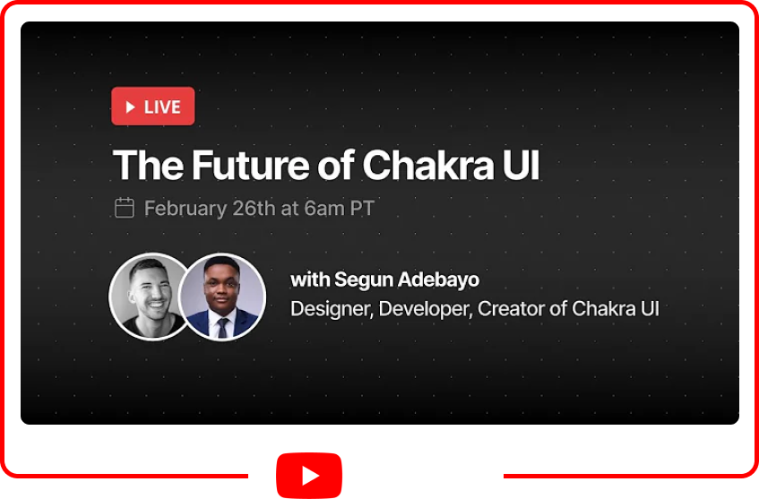 The future of Chakra UI interview between Lee and Sage
