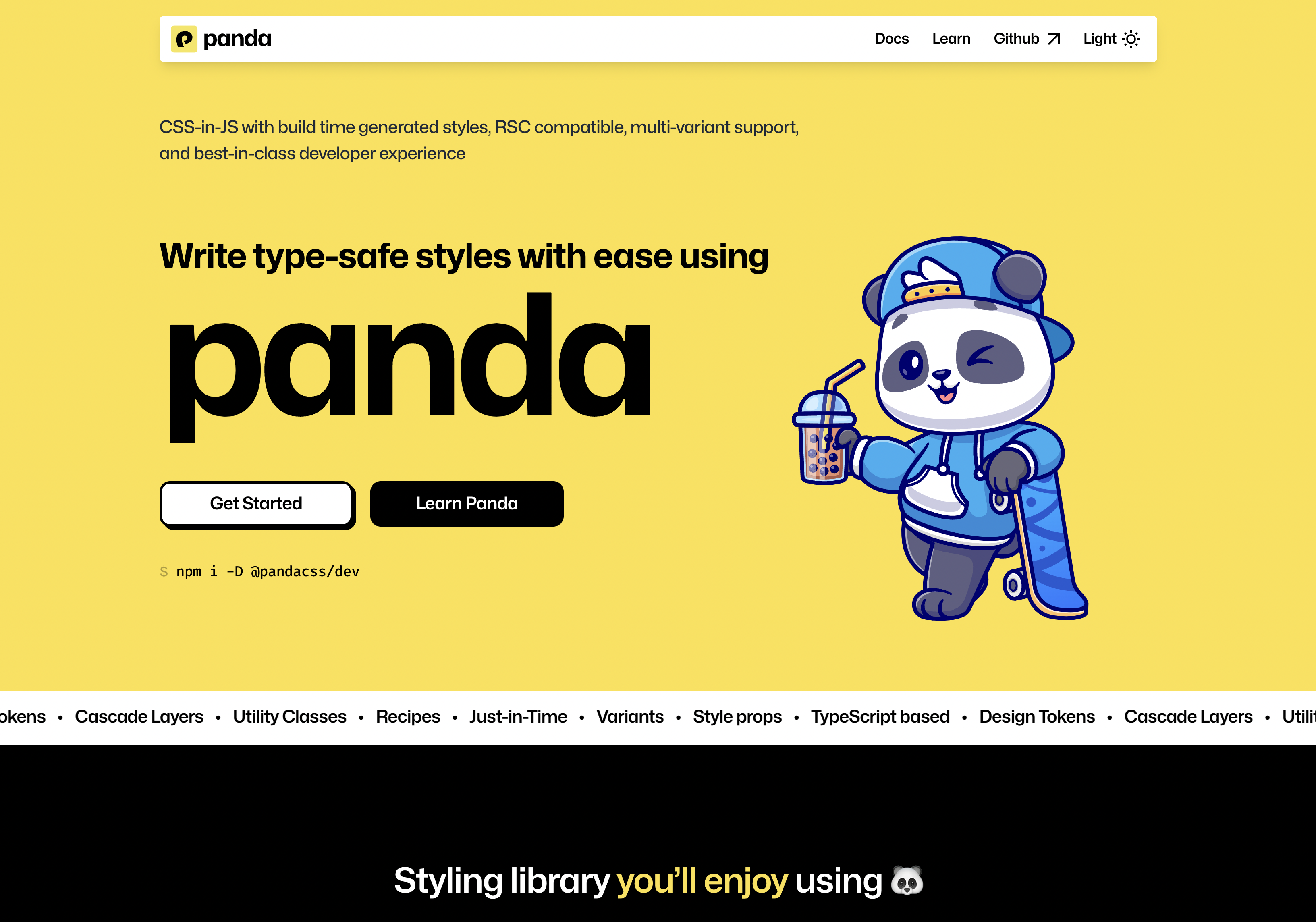 Panda CSS